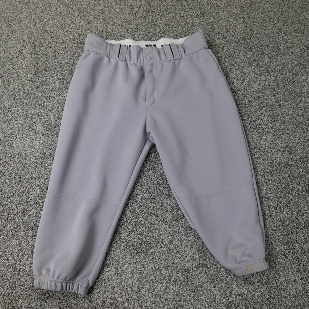 Wilson Pants Mens Large‎ Gray Baseball Warm Up Jogger Stretch Athletic Active